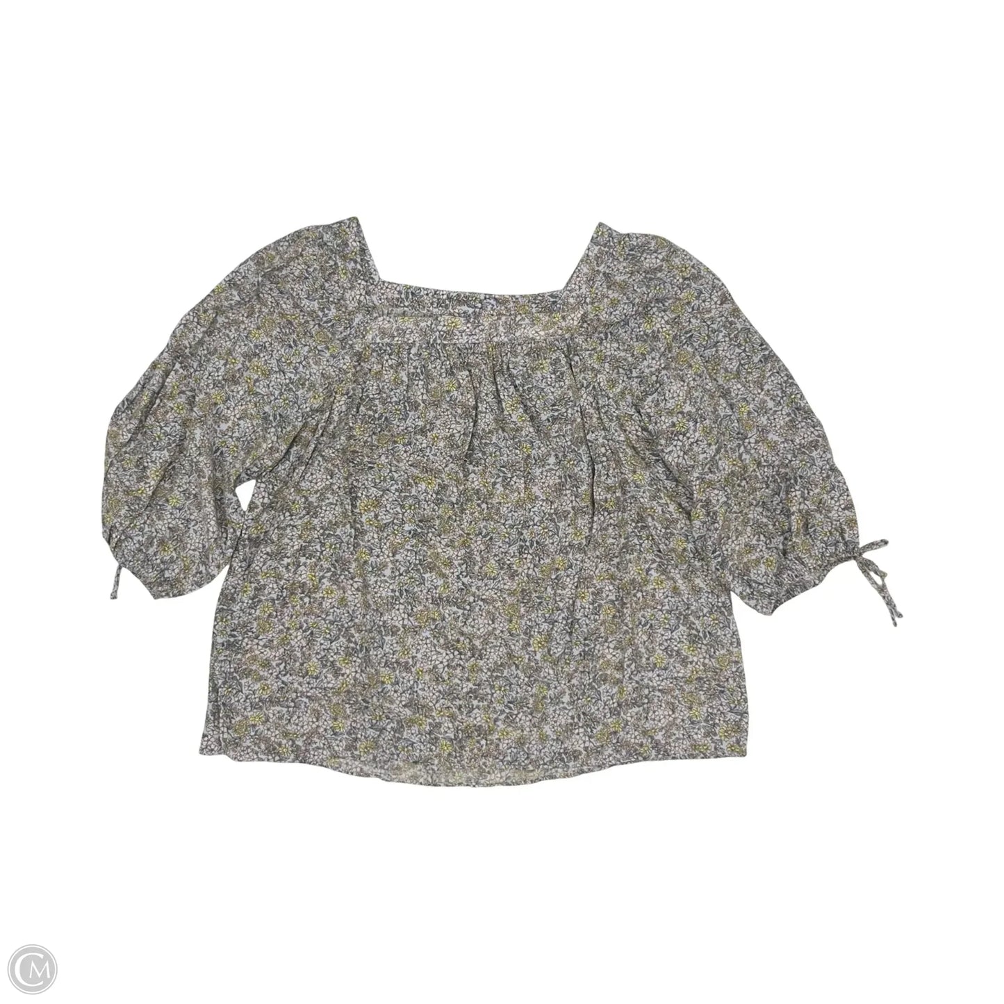 Blouse Long Sleeve By Lc Lauren Conrad In Floral Print, Size: Xl