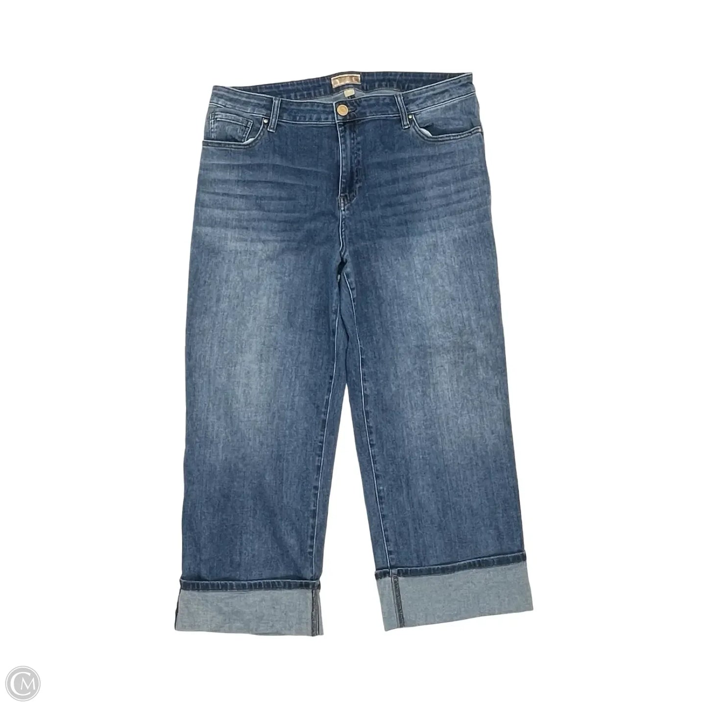 Jeans Wide Leg By Kut In Blue Denim, Size: 16