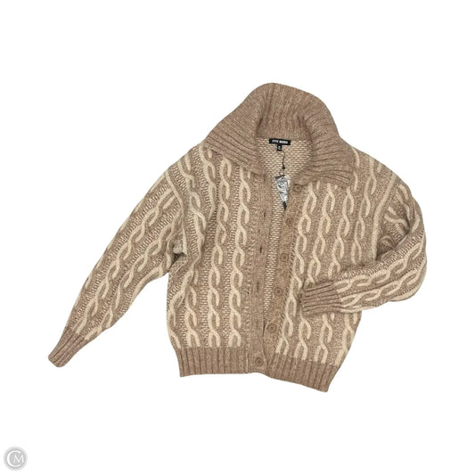 Sweater Cardigan By Steve Madden In Brown, Size: M