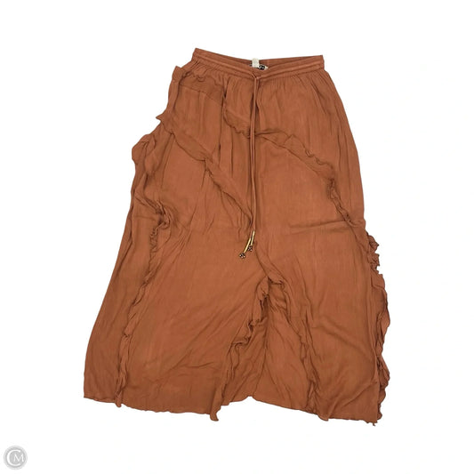 Skirt Maxi By Vintage Havana In Brown, Size: M