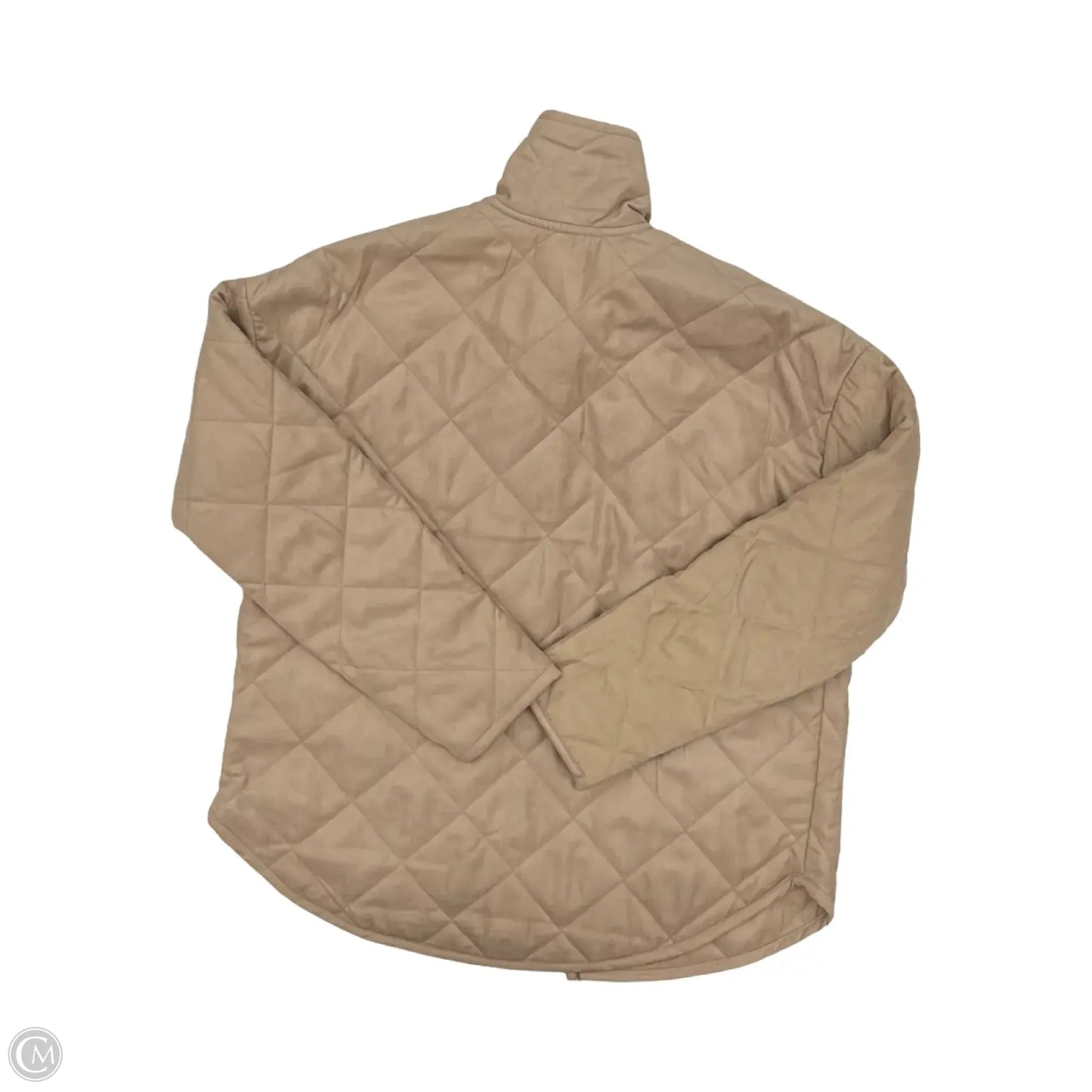 Jacket Puffer & Quilted By Be Cool In Brown, Size: S