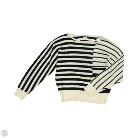 Sweater By Hem & Thread In Black & Cream, Size: M