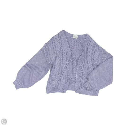 Sweater Cardigan By Le Lis In Purple, Size: S