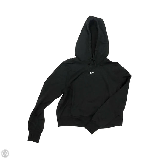 Athletic Sweatshirt Hoodie By Nike In Black, Size: M