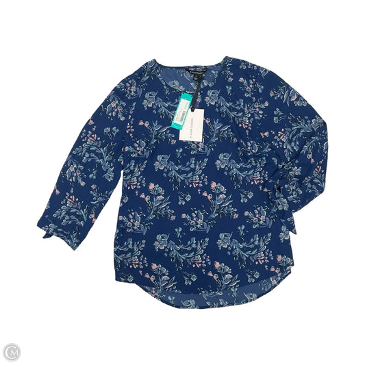 Blouse Long Sleeve By 41 Hawthorn In Floral Print, Size: S