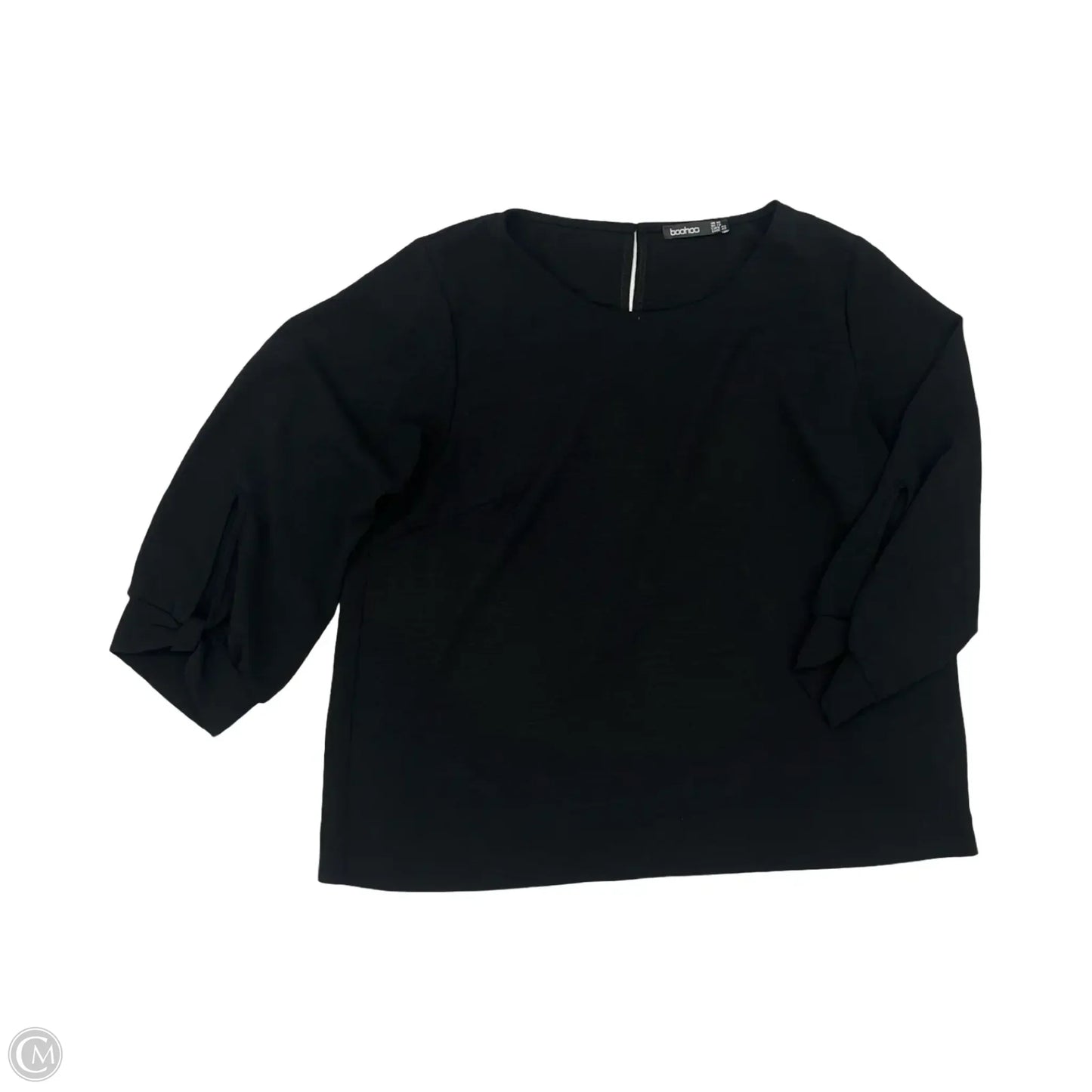 Blouse Long Sleeve By Boohoo Boutique In Black, Size: L