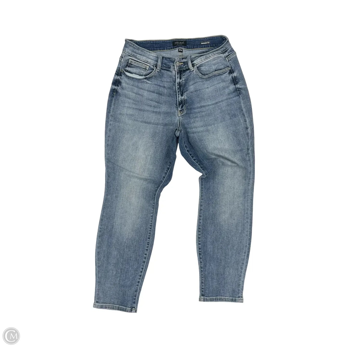 Jeans Boyfriend By Judy Blue In Blue Denim, Size: 14