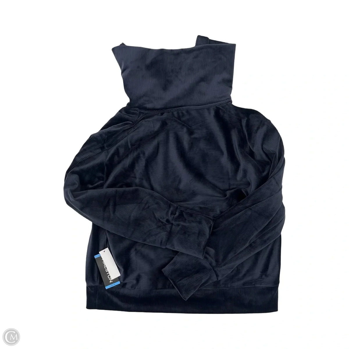 Sweatshirt Designer By Halston In Navy, Size: L