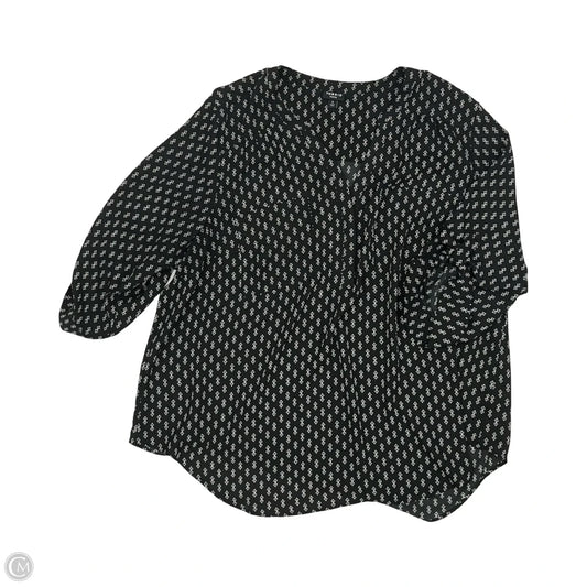 Blouse 3/4 Sleeve By Torrid In Black, Size: 3x
