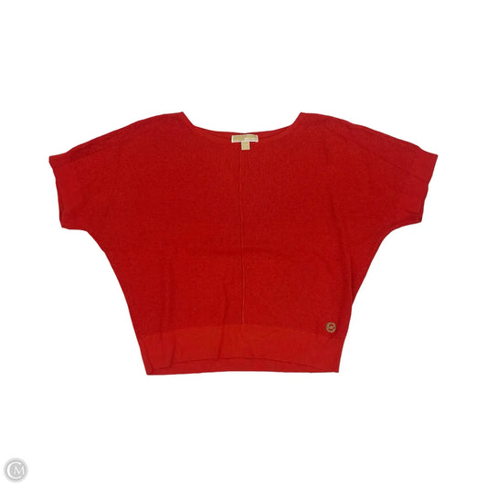 Sweater Designer By Michael Kors In Orange, Size: Xl