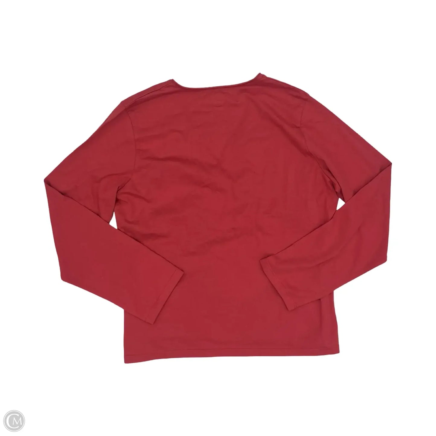 Top Long Sleeve By Chaus In Orange, Size: Xl