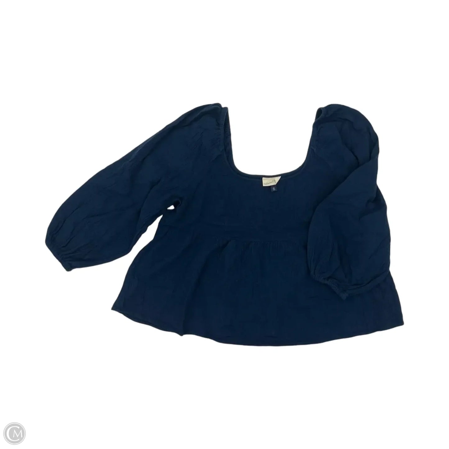 Blouse Long Sleeve By Universal Thread In Navy, Size: Xxl