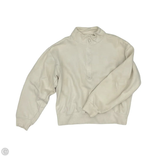 Sweatshirt Collar By A New Day In Cream, Size: M