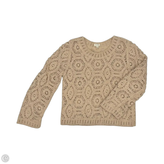 Sweater By Pol In Tan, Size: S