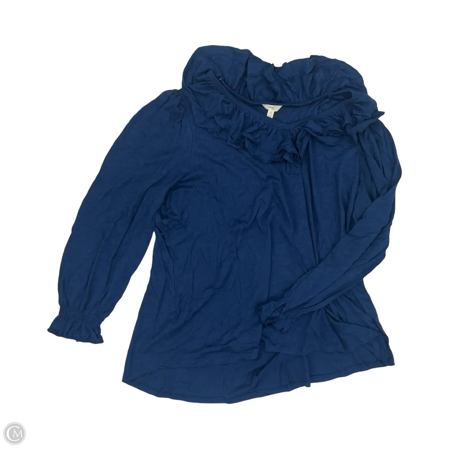 Top Long Sleeve By Terra & Sky In Navy, Size: 3x
