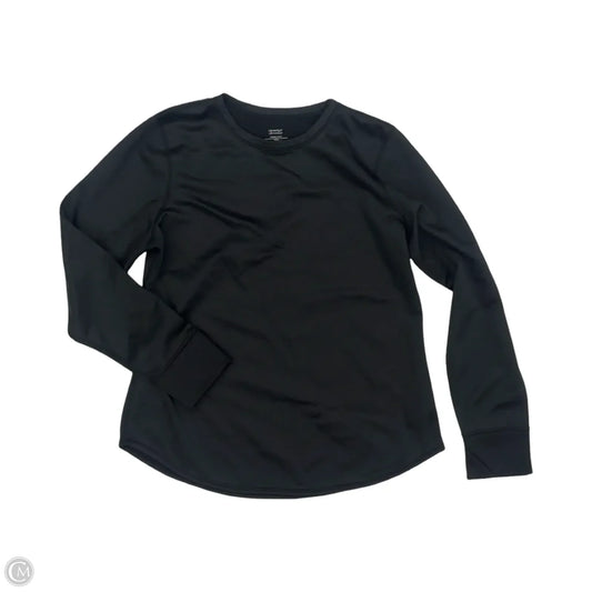 Athletic Top Long Sleeve Crewneck By Cuddl Duds In Black, Size: Xl