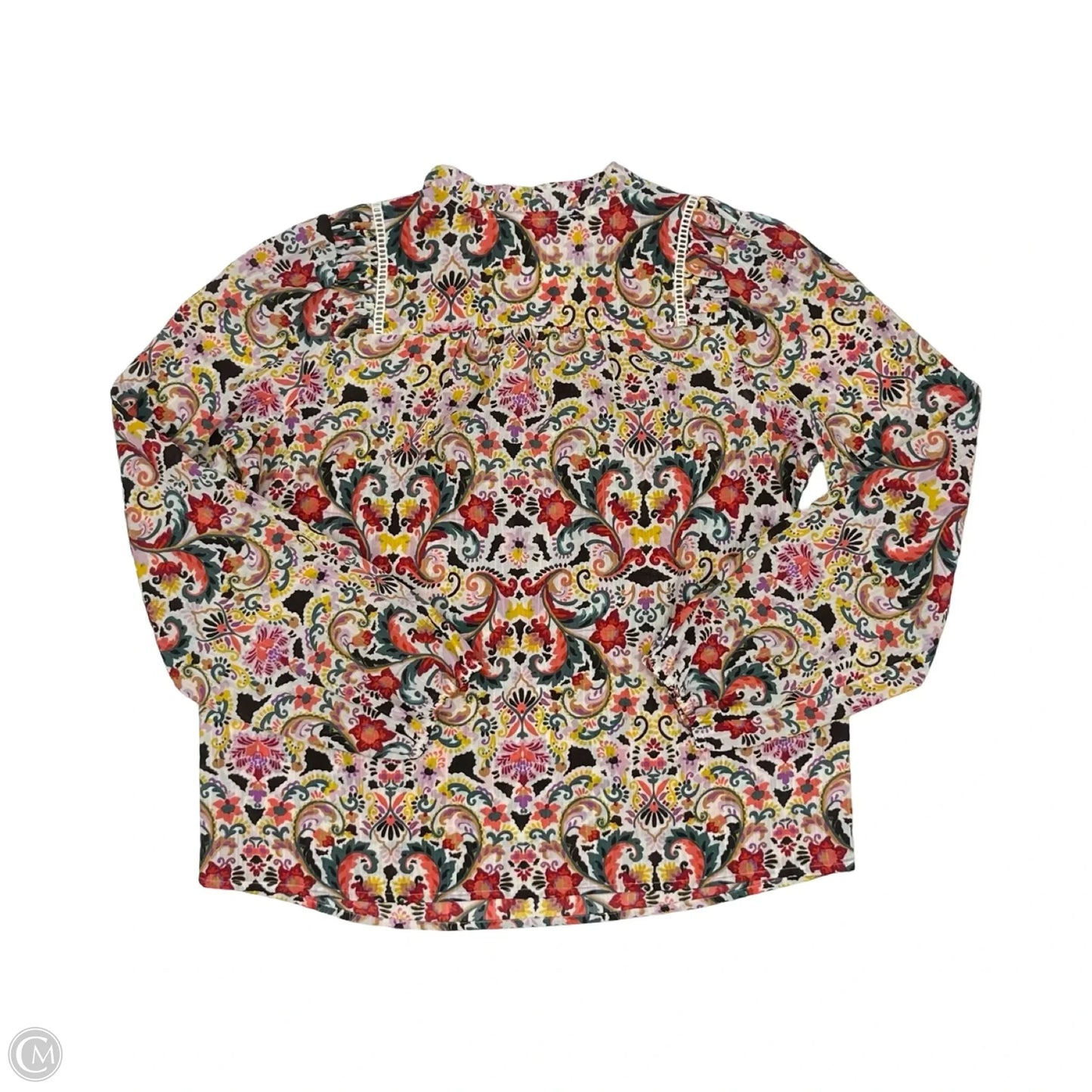 Blouse Long Sleeve By Loft In Floral Print, Size: S