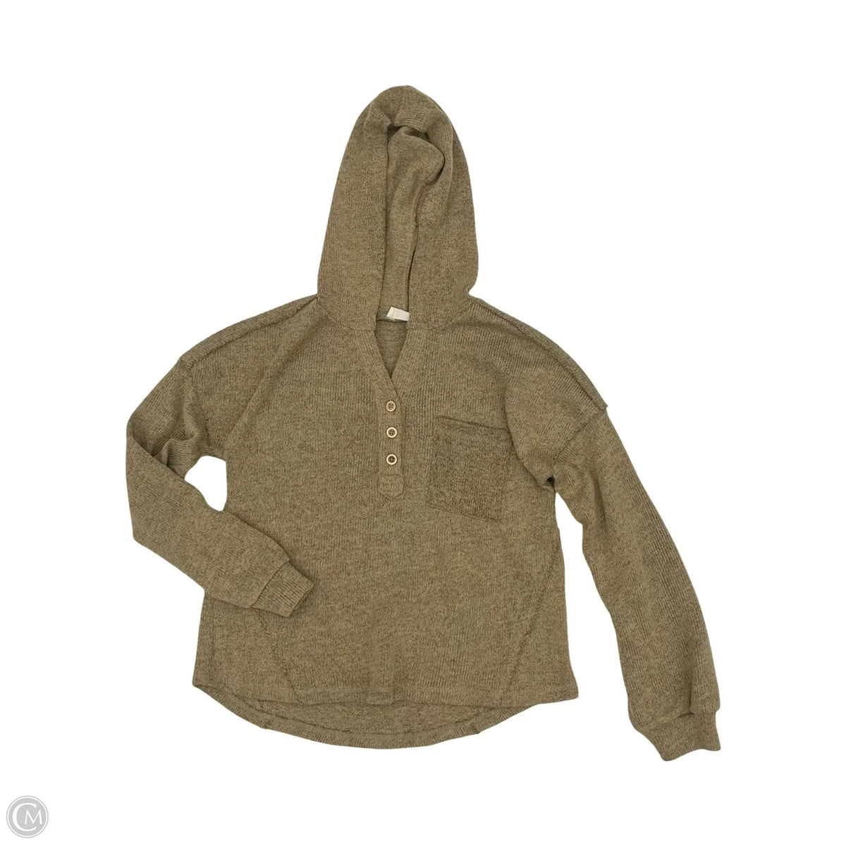 Top Long Sleeve By Necessary Objects In Brown, Size: M