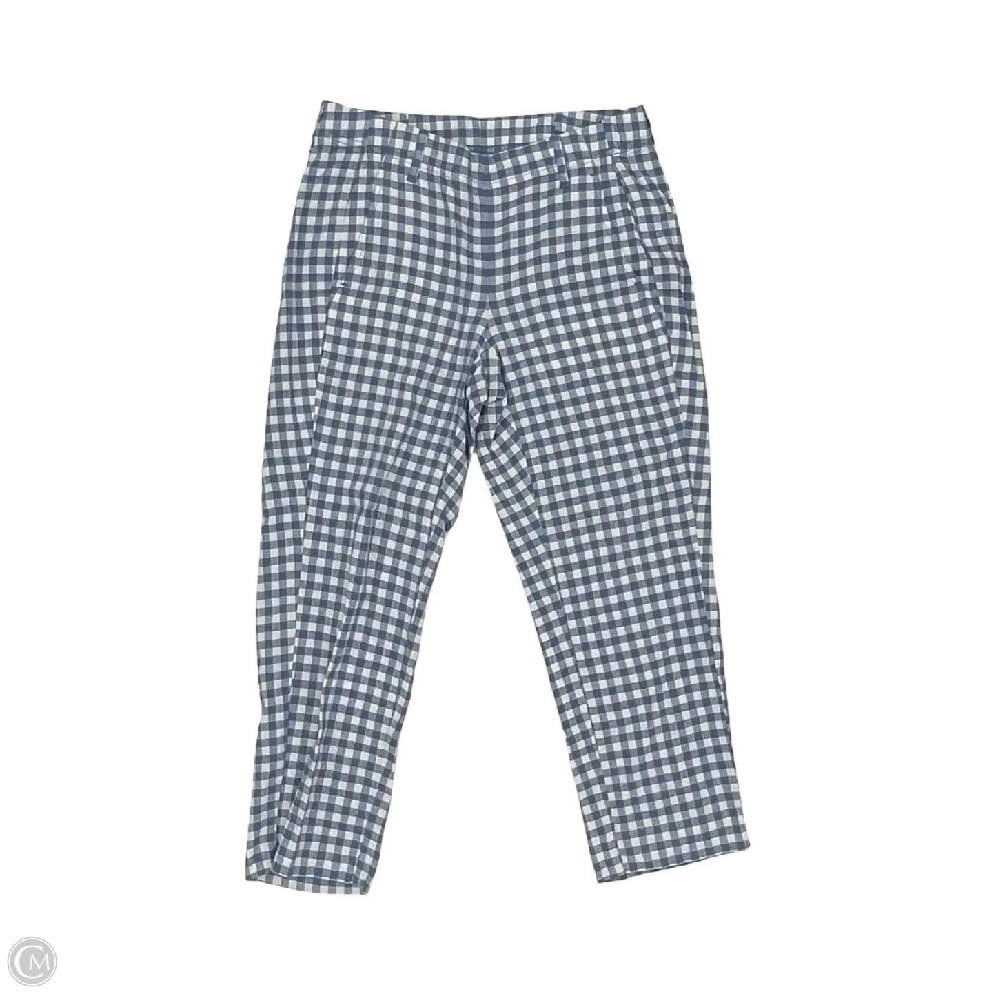 Pants Linen By J. Jill In Blue & Cream, Size: Xsp