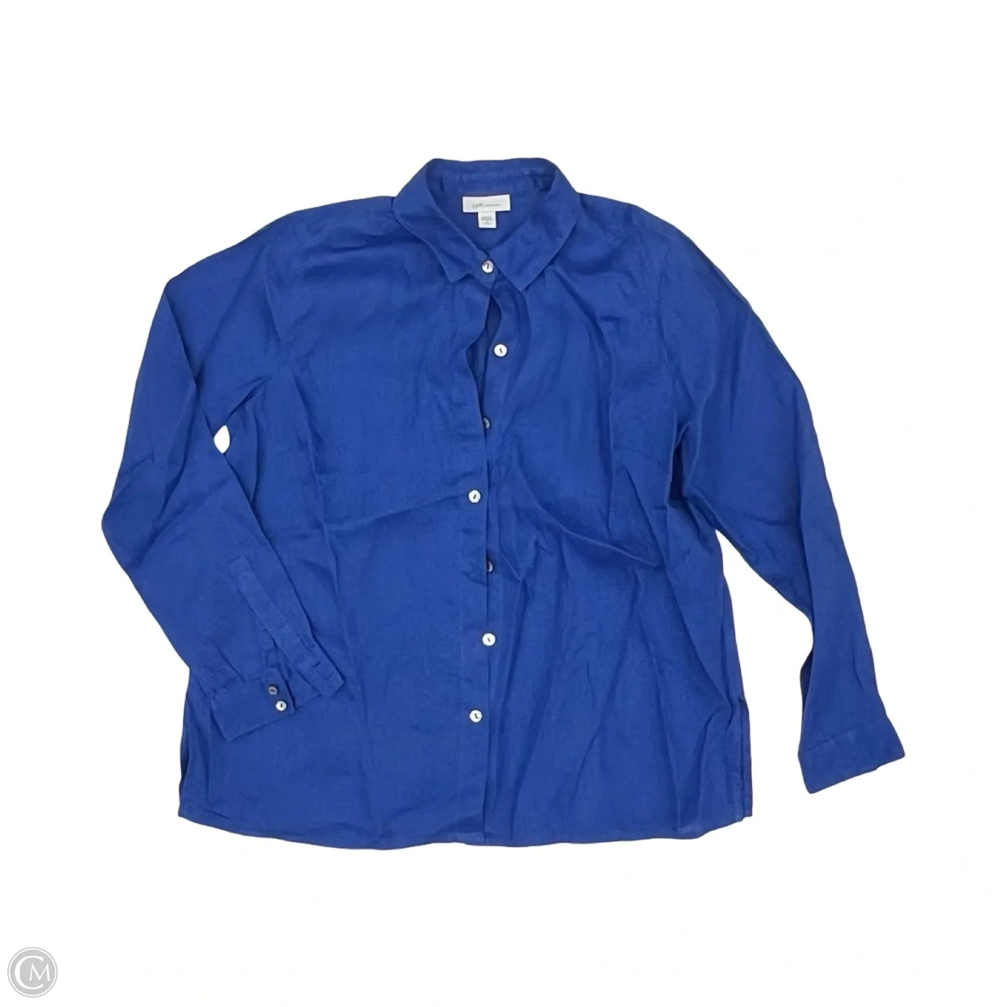 Blouse Long Sleeve By J. Jill In Blue, Size: Sp