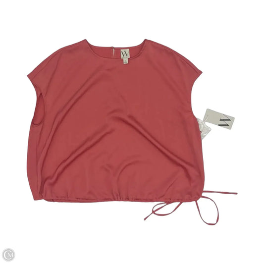Blouse 3/4 Sleeve By Worthington In Pink, Size: Xl