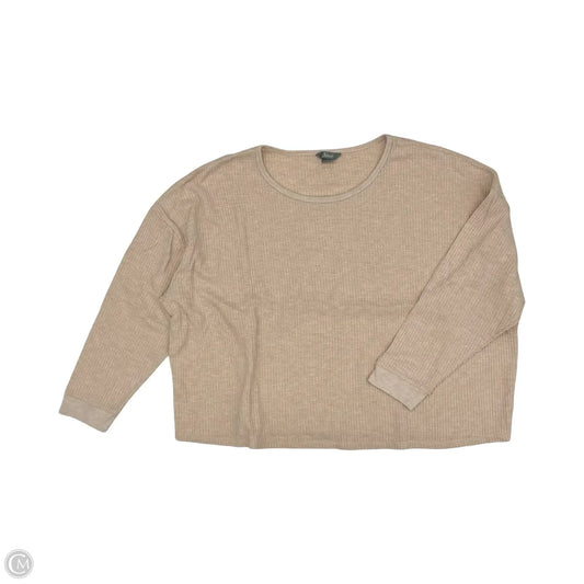 Top Long Sleeve By Natural Reflections In Peach, Size: Xxl