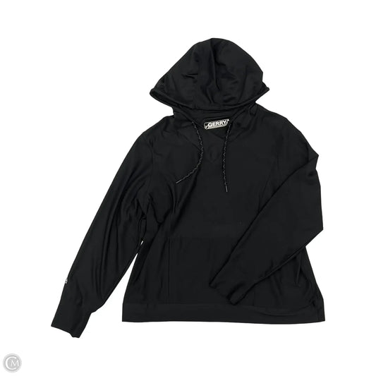Athletic Top Long Sleeve Collar By Gerry In Black, Size: Xxl