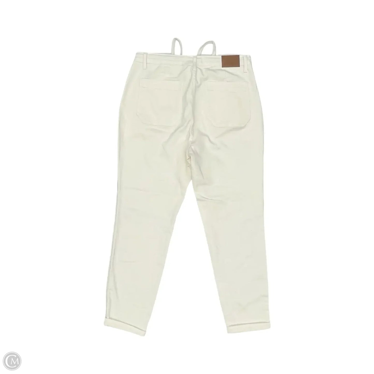 Jeans Skinny By Judy Blue In Cream Denim, Size: 14