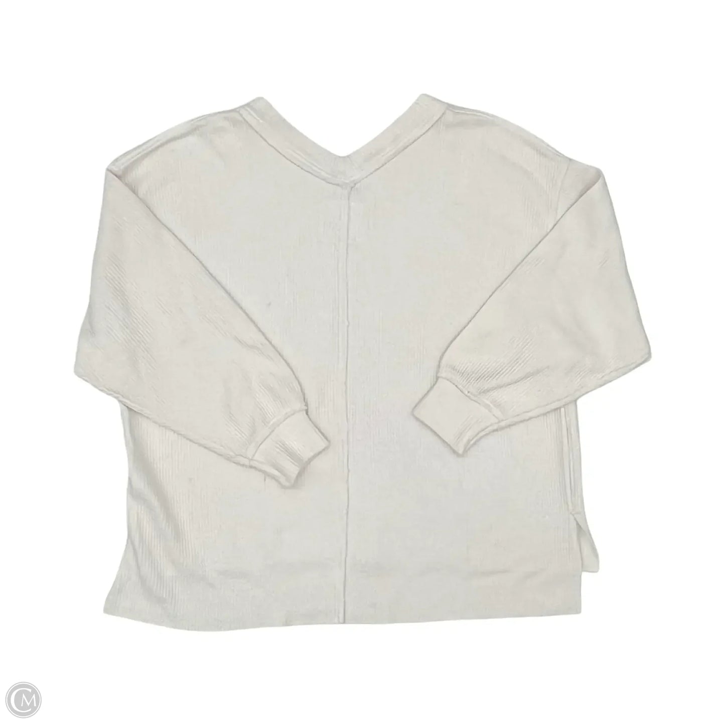 Top Long Sleeve By Aerie In Cream, Size: L