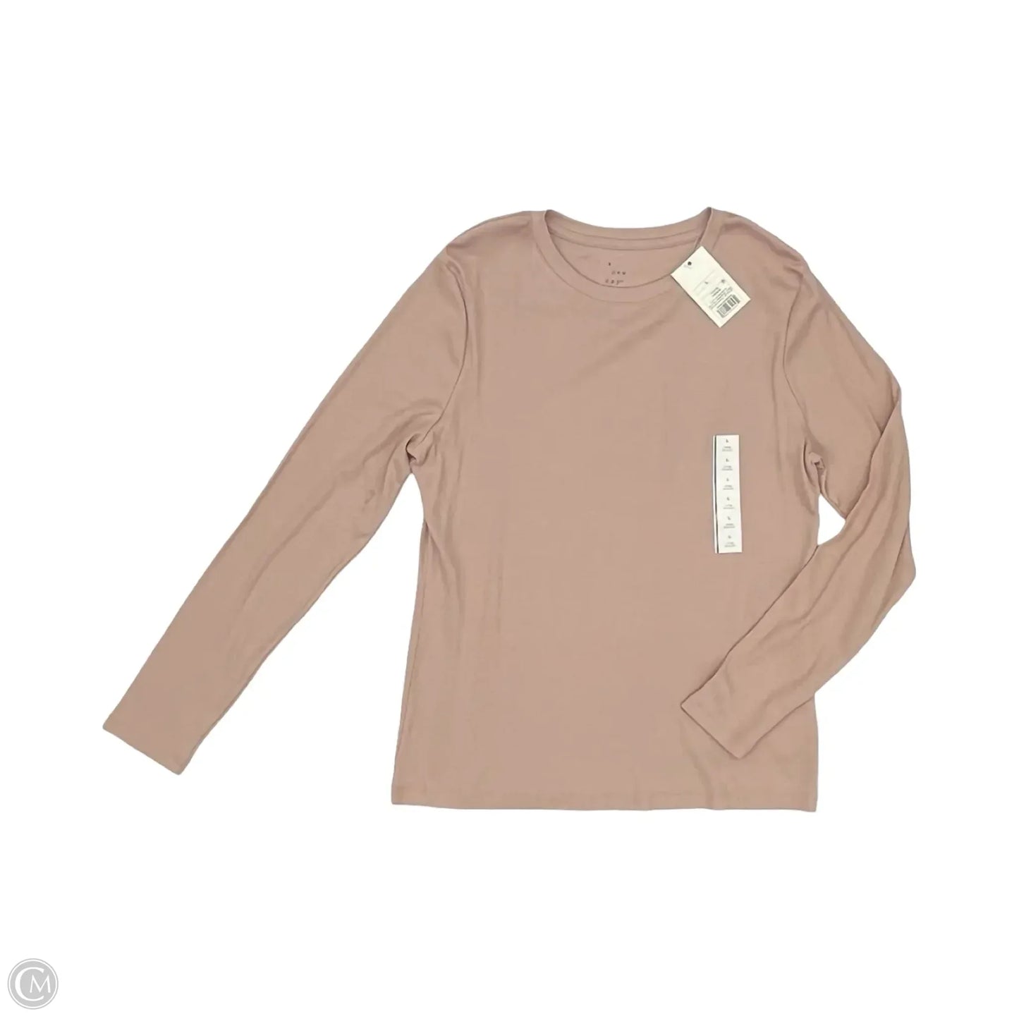 Top Long Sleeve By A New Day In Tan, Size: L