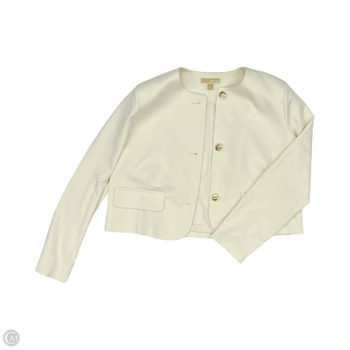 Blazer Designer By Michael Kors In Cream, Size: Xl