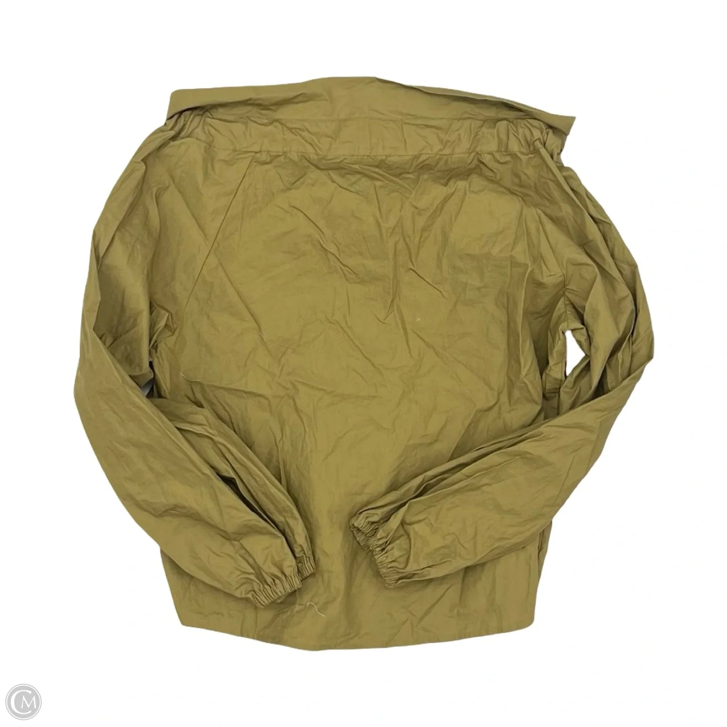 Blouse Long Sleeve By Free Assembly In Green, Size: M