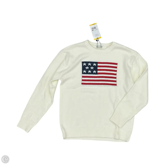 Sweater By Mighty Fine In Cream, Size: M
