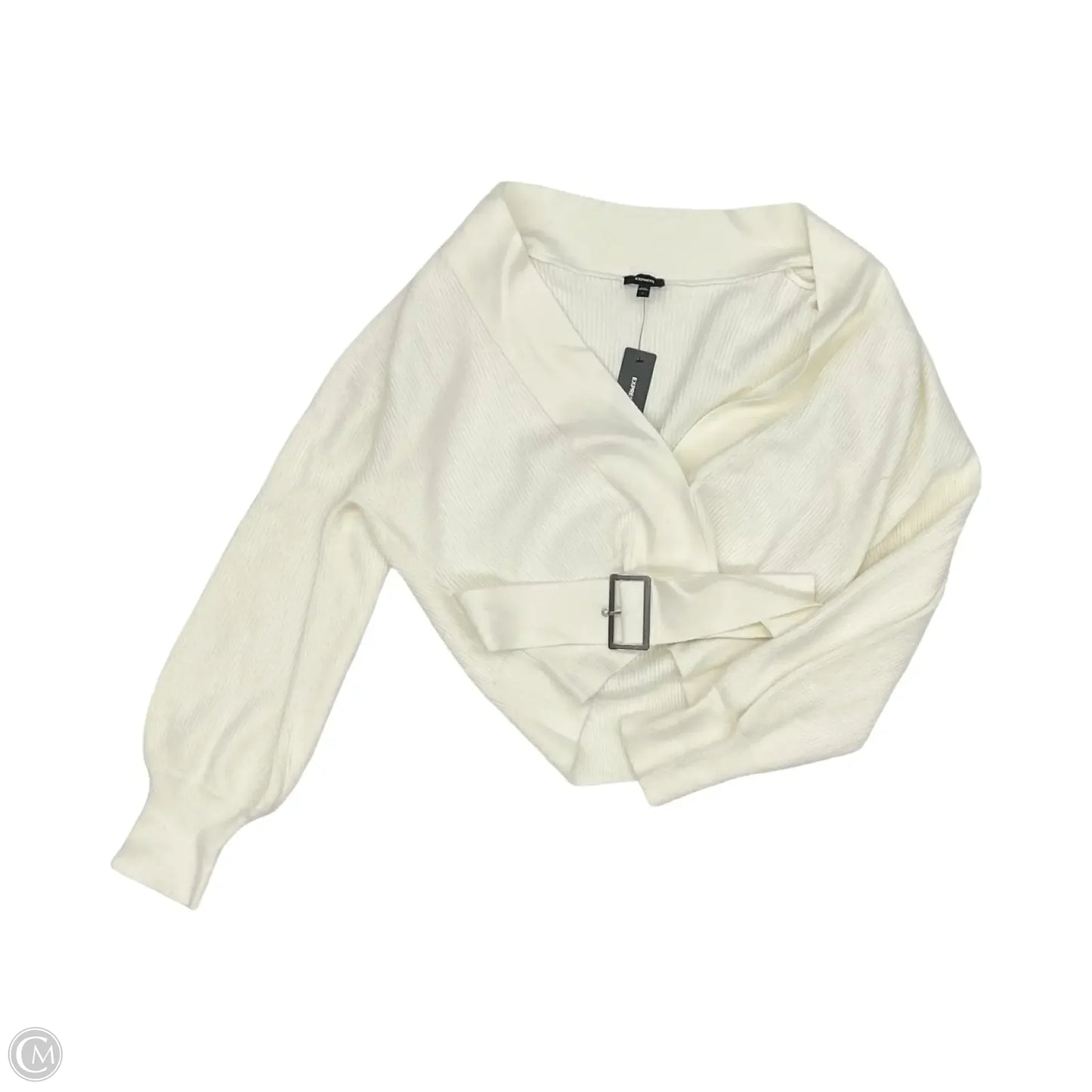 Sweater By Express In Cream, Size: L