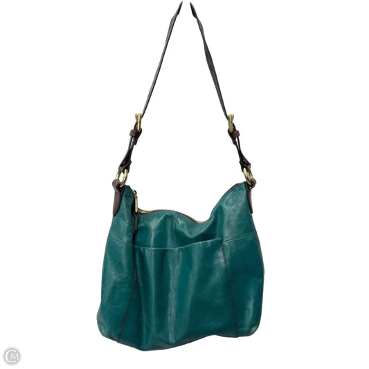 Handbag Leather By Hobo Intl, Size: Medium