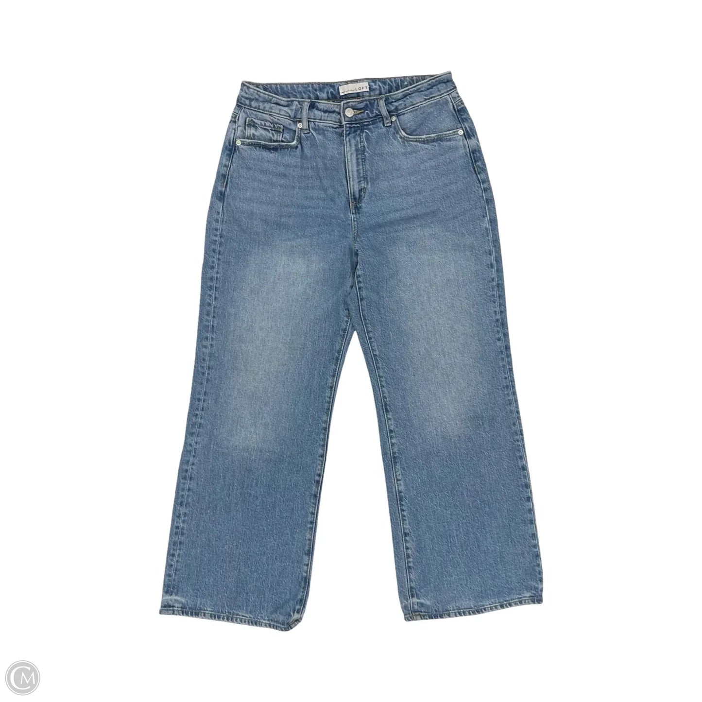 Jeans Wide Leg By Loft In Blue Denim, Size: 8