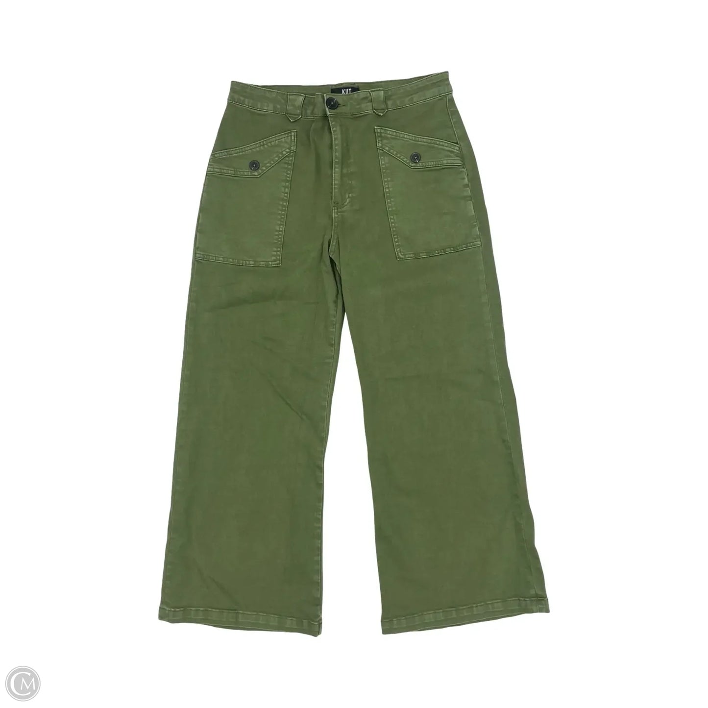 Jeans Wide Leg By Kut In Green, Size: 12