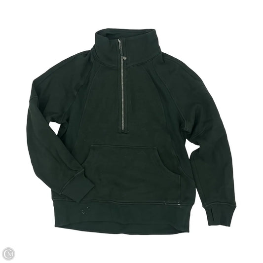 Athletic Sweatshirt Collar By Lululemon In Green, Size: Xs