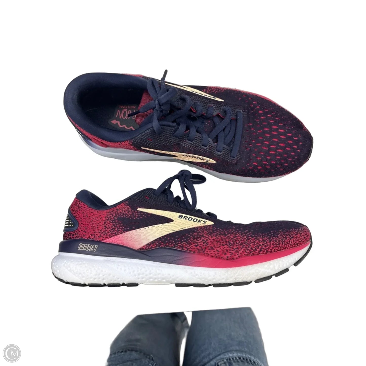 Shoes Athletic By Brooks In Blue & Red, Size: 9