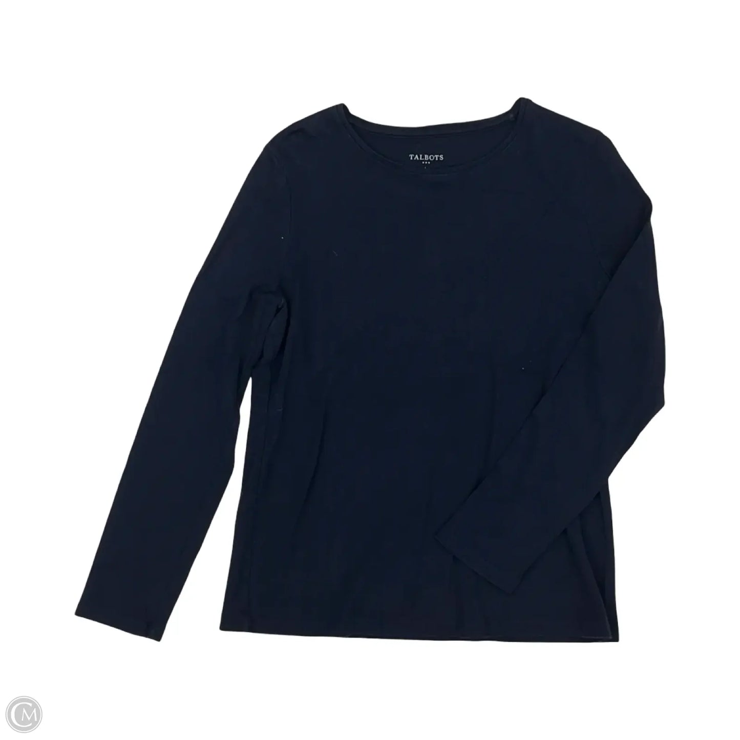 Top Long Sleeve By Talbots In Navy, Size: L