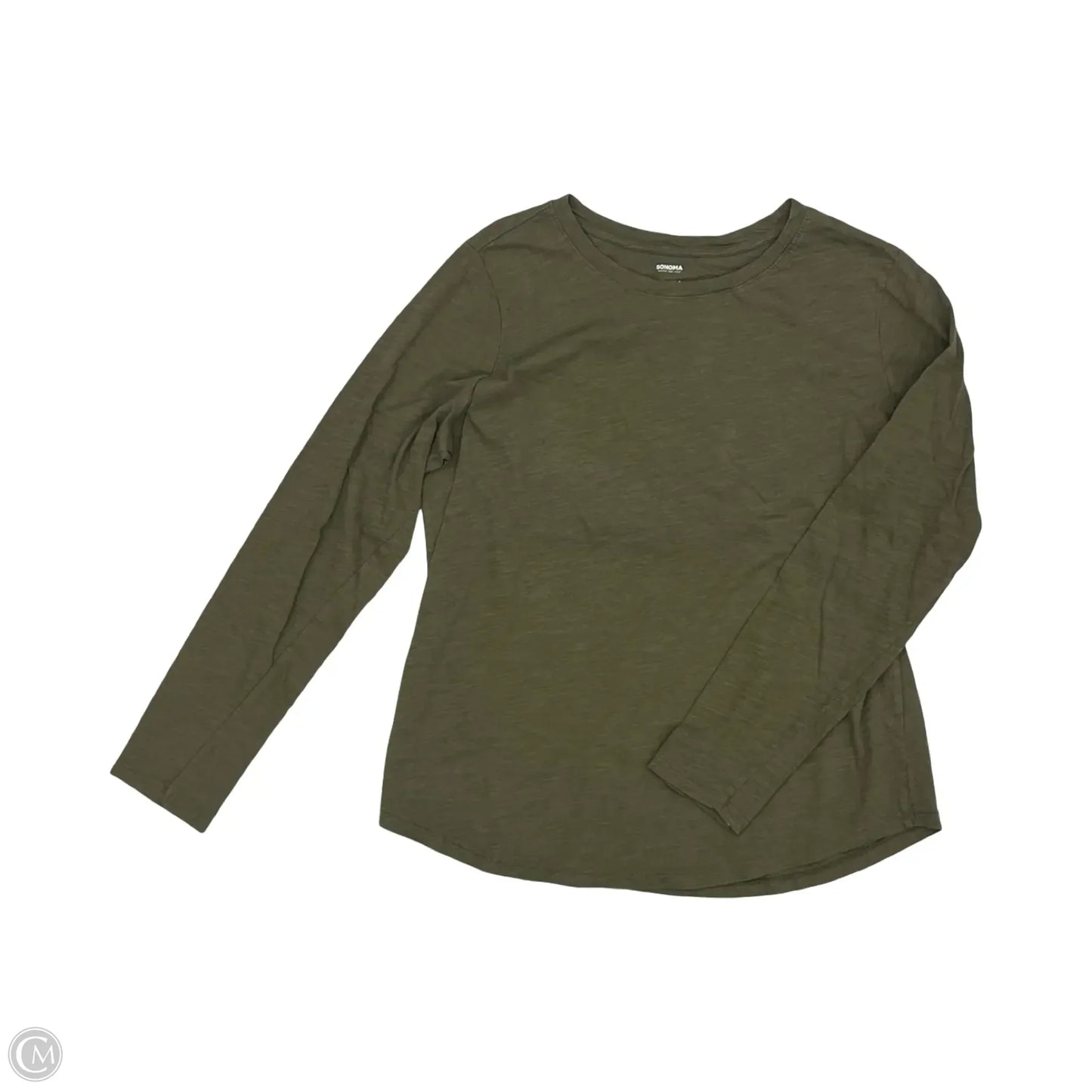 Top Long Sleeve By Sonoma In Green, Size: L