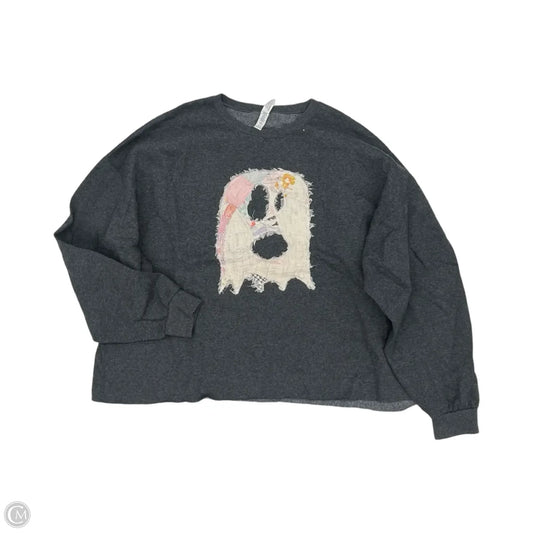 Sweatshirt Crewneck By Jerzees In Grey, Size: 3x