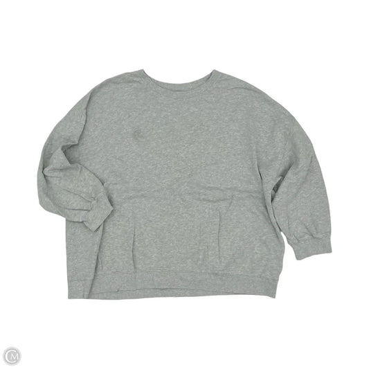 Sweatshirt Crewneck By Old Navy In Grey, Size: Xxl