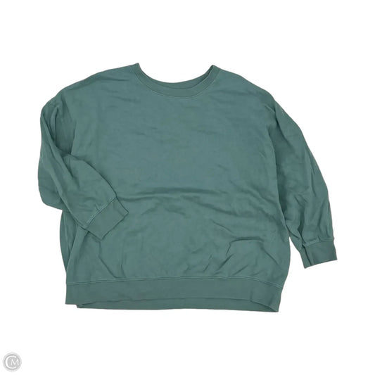 Sweatshirt Crewneck By Old Navy In Green, Size: Xxl