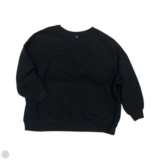 Sweatshirt Crewneck By Old Navy In Black, Size: Xxl