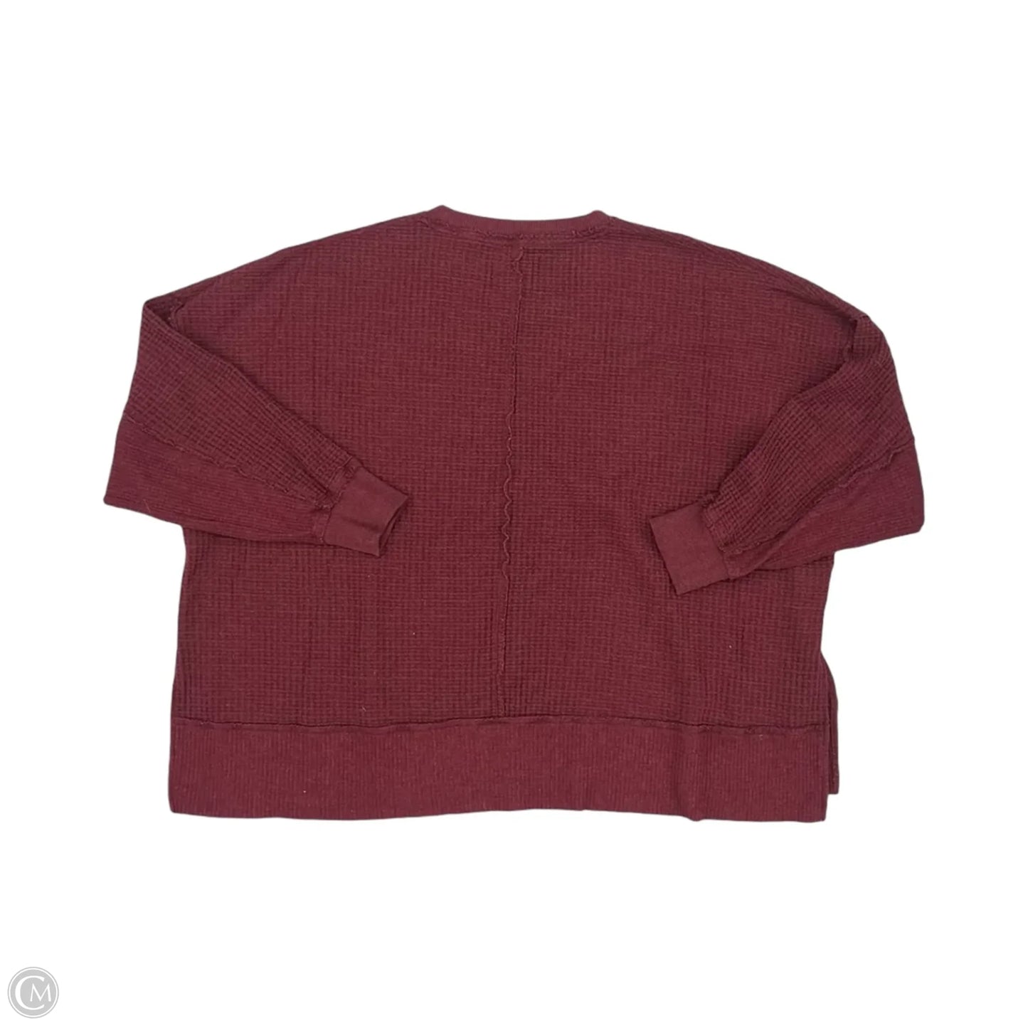Top Long Sleeve By American Eagle In Red, Size: Xl