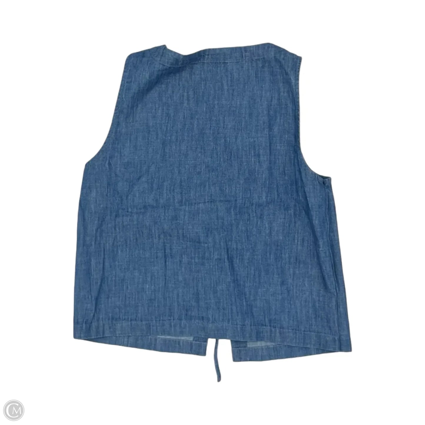 Vest Other By Loft In Blue Denim, Size: M
