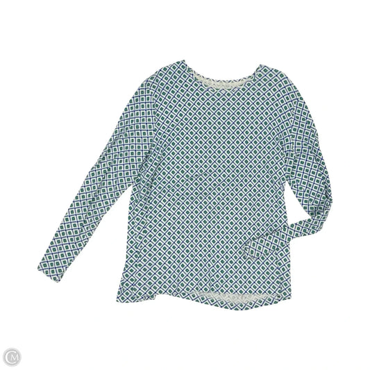 Top Long Sleeve By Croft And Barrow In Multi-colored, Size: Xl