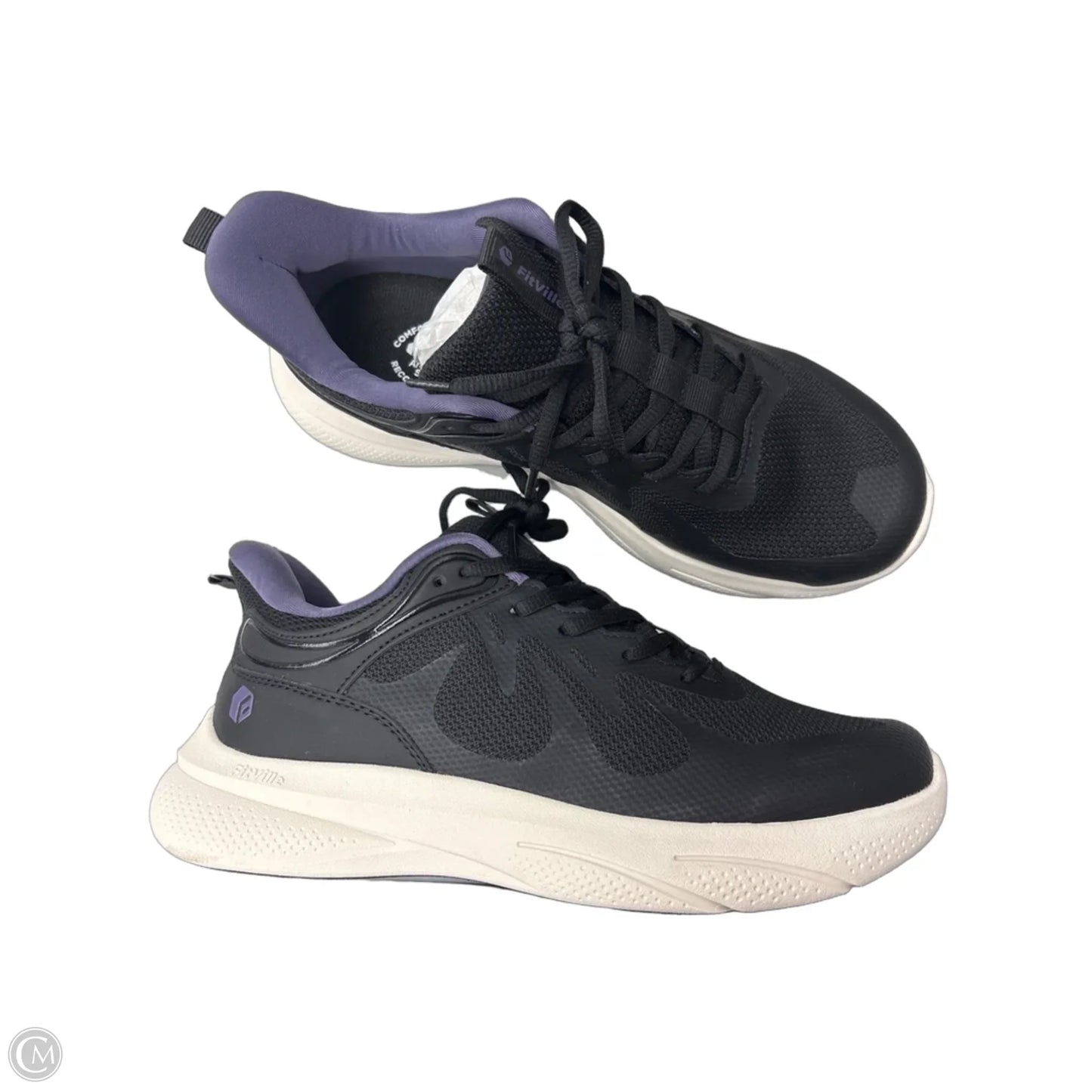 Shoes Sneakers By Cme In Black & Purple, Size: 10.5