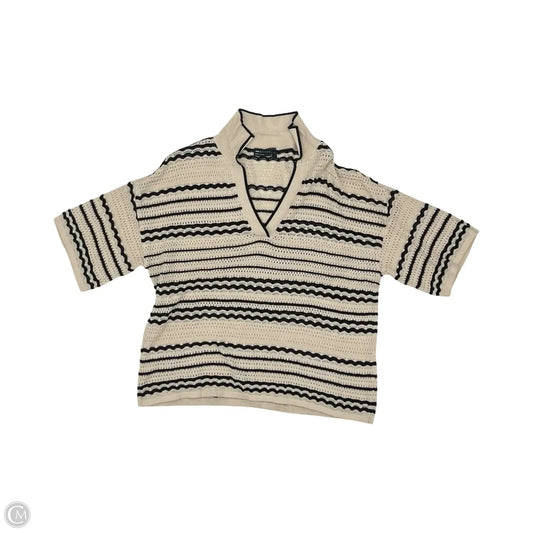 Sweater Short Sleeve By Asos In Black & Brown, Size: S